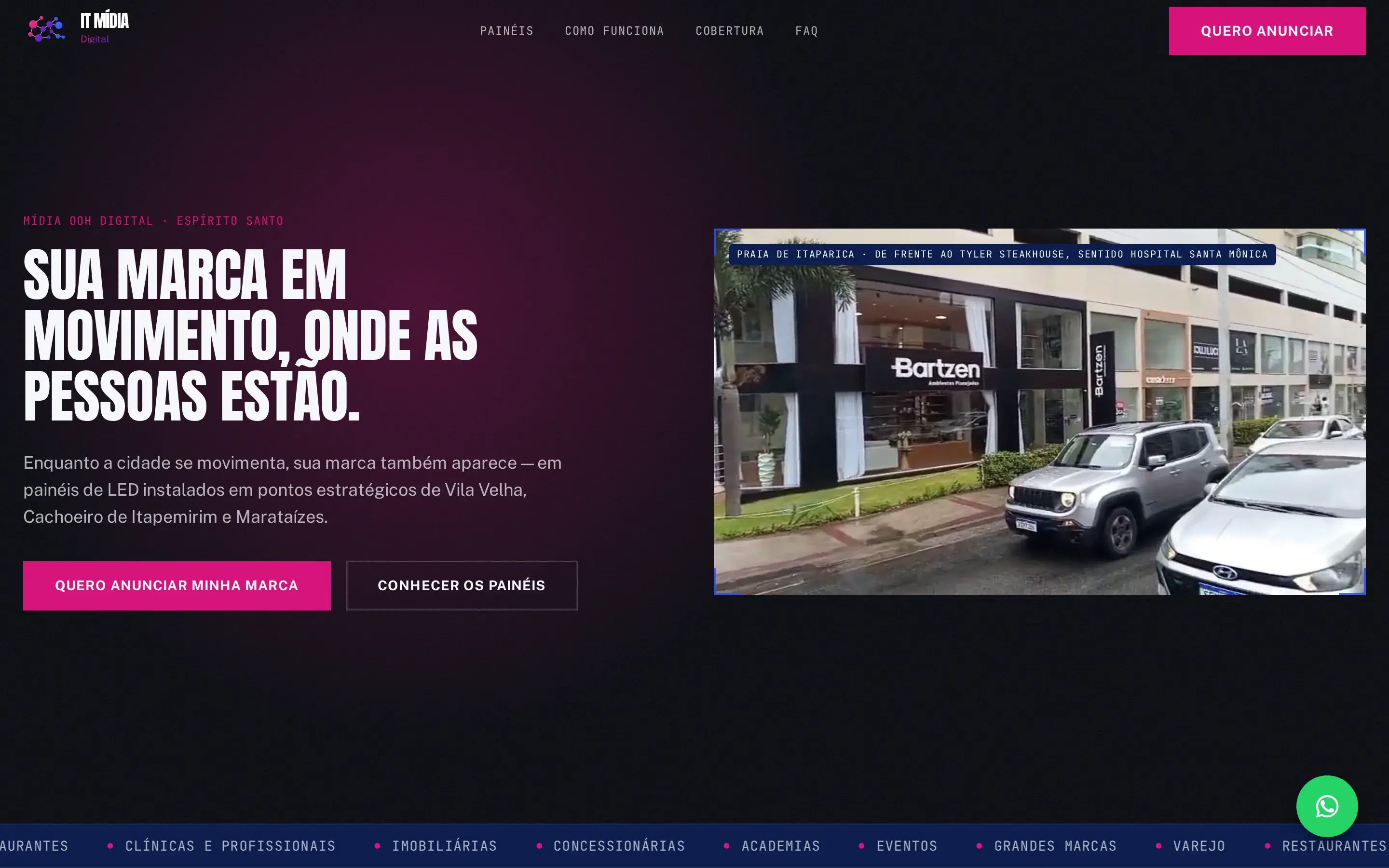 Site da IT Mídia Digital — versão desktop