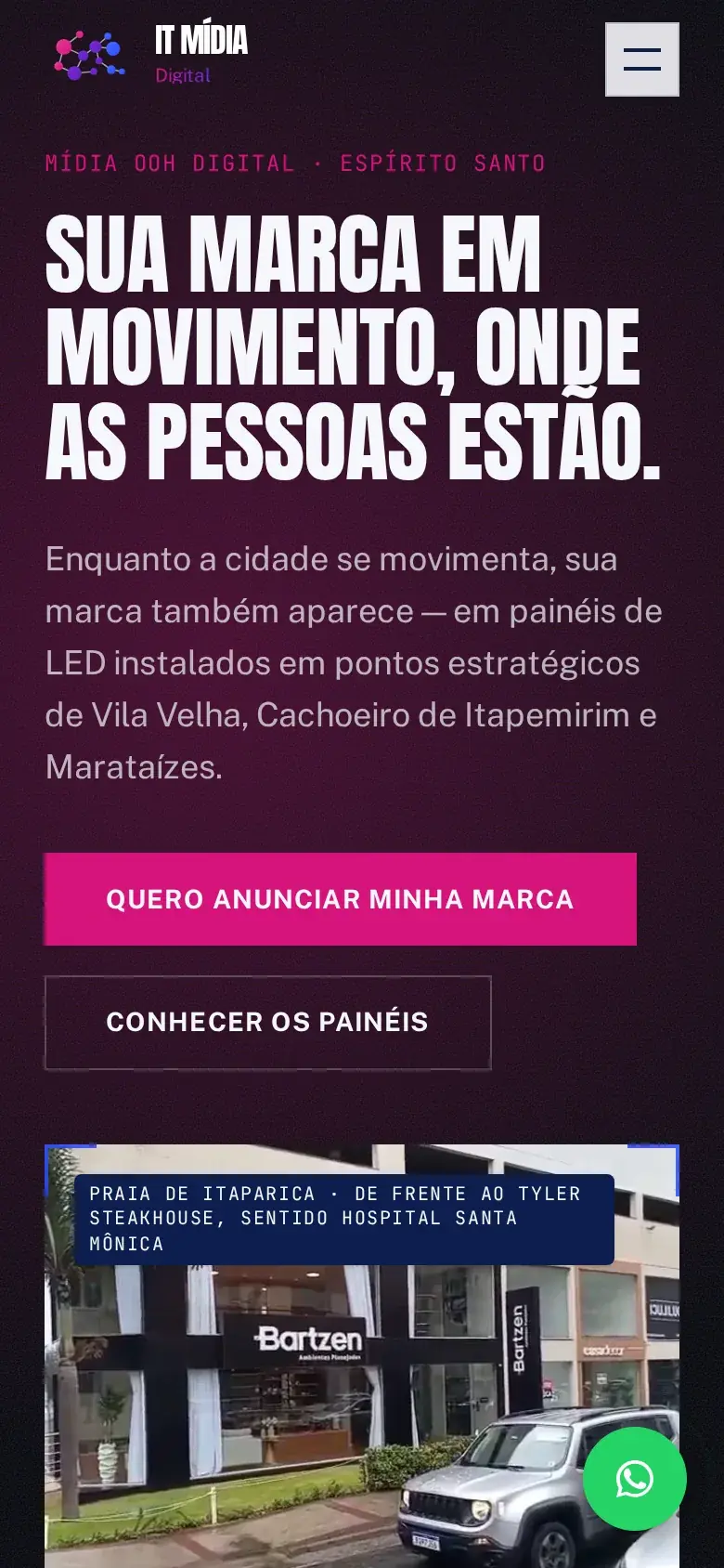 Site da IT Mídia Digital — versão smartphone